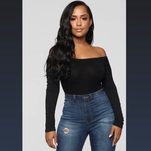 Fashion nova off the shoulder bodysuit